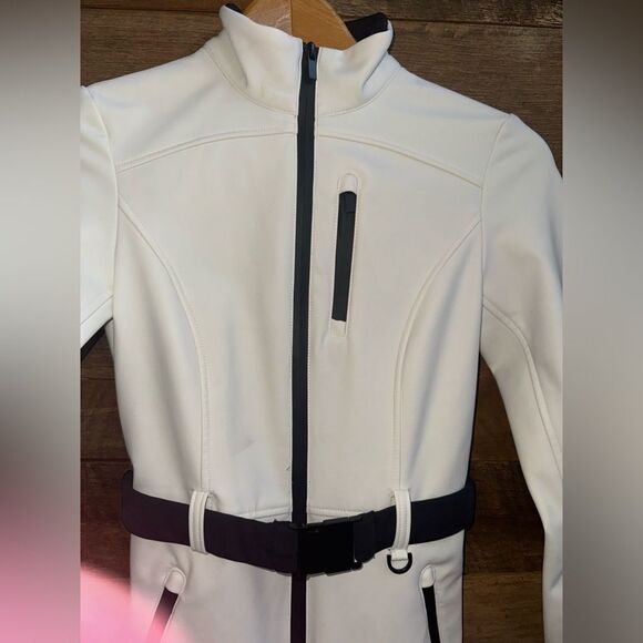 ⛄️ ZARA Ski NWT White and Black Jumpsuit SZ S - Picture 5 of 15